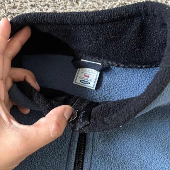 Old Navy Mens 1/4 Zip Pullover Fleece Jacket XXL Blue Warm Casual Outerwear - Picture 5 of 8